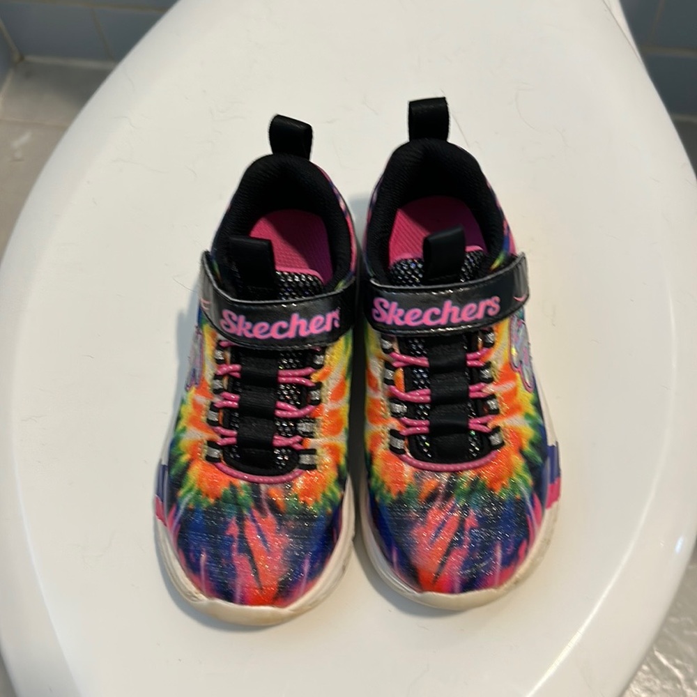 Summer, Multi color Sketchers with Velcro